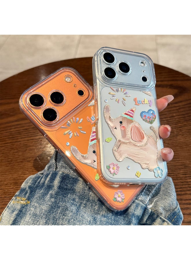 إكس ليفيل جراب آيفون ١٧ برو ماكس، غطاء زيتي بنقشة حيوان لطيف مع واقي للكاميرا، أغطية آيفون نسائية وبنات مقاومة للأصفر والخدش، رفيعة للغاية، لملحقات آيفون ١٧ برو ماكس (شفاف) - Image 5