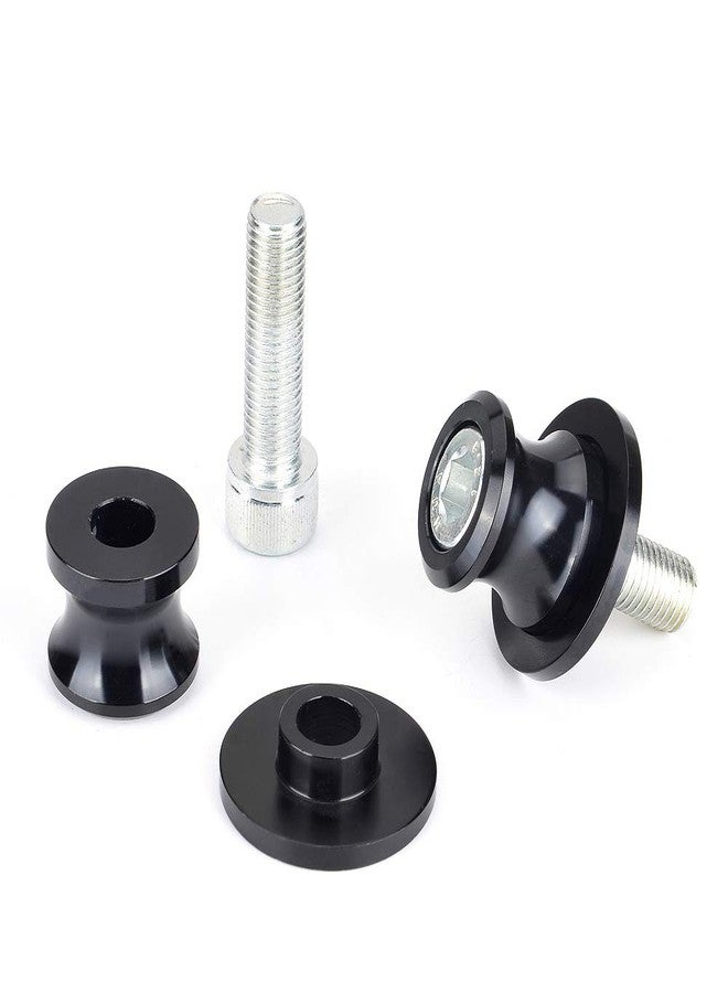Goldfire 2pcs 10MM M10 X1.25 Motorcycle Swing arm Sliders Spools CNC Swing Arm Stand Screw for FZR 1000/600R/400 for Kawasaki Z750 /Z750S/ Z750R /ER-6F /ER-6N /Duke 125/200/390 (Black) - Image 3