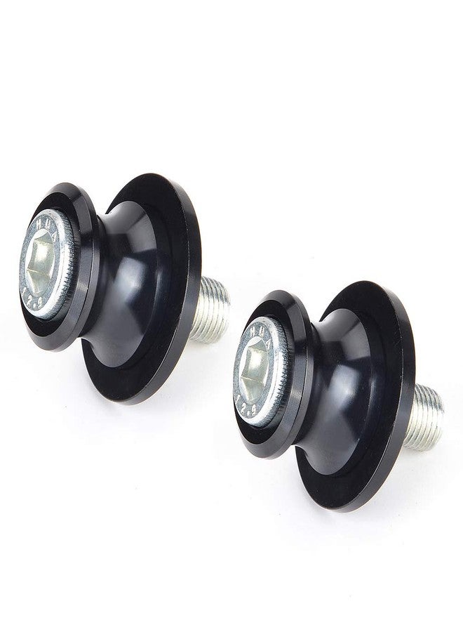 Goldfire 2pcs 10MM M10 X1.25 Motorcycle Swing arm Sliders Spools CNC Swing Arm Stand Screw for FZR 1000/600R/400 for Kawasaki Z750 /Z750S/ Z750R /ER-6F /ER-6N /Duke 125/200/390 (Black) - Image 1