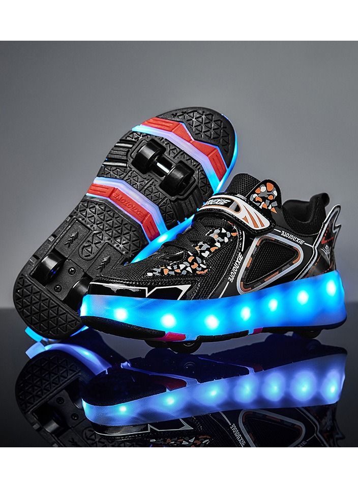 KUYING New Four Wheel Skating Lace Light 