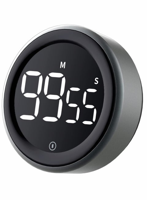 LED Digital Kitchen Timer - Magnetic Countdown Count-up Kids Timer, Large LED Display, Adjustable Volume and Brightness Cooking Timer for Kid Classroom Board