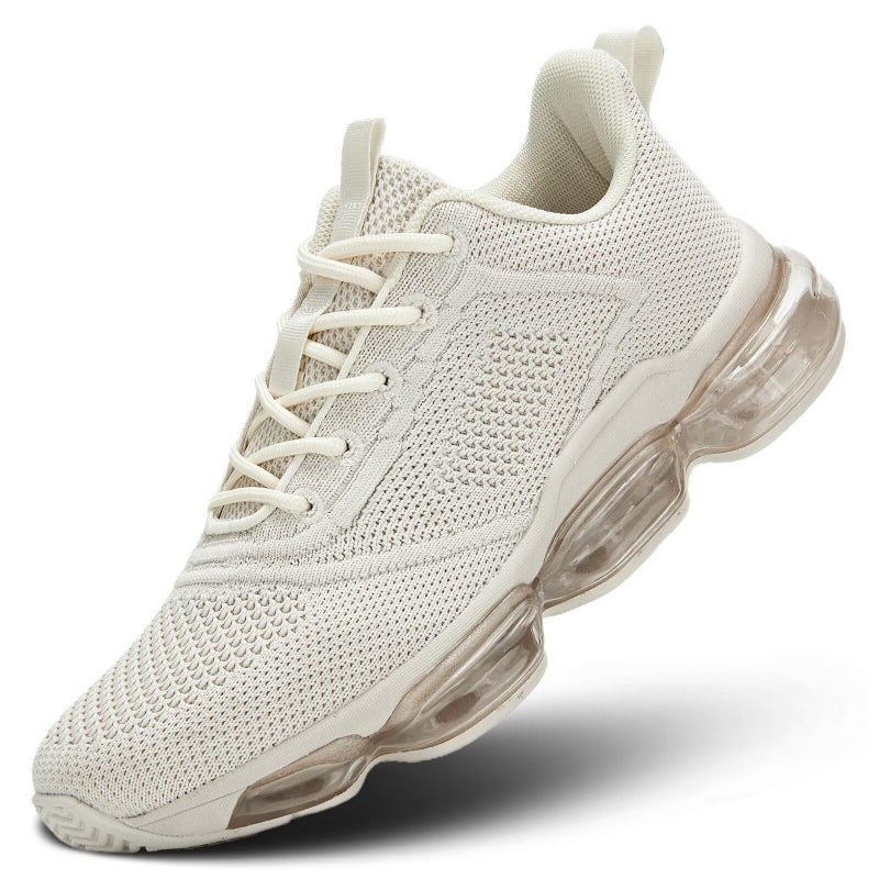 Luogoks Womens Road-Running-Shoes Air Cushion Walking Shoes Sneakers Fashion Tennis Breathable Sport Gym Fitness Cross Trainers Shoes - Image 1