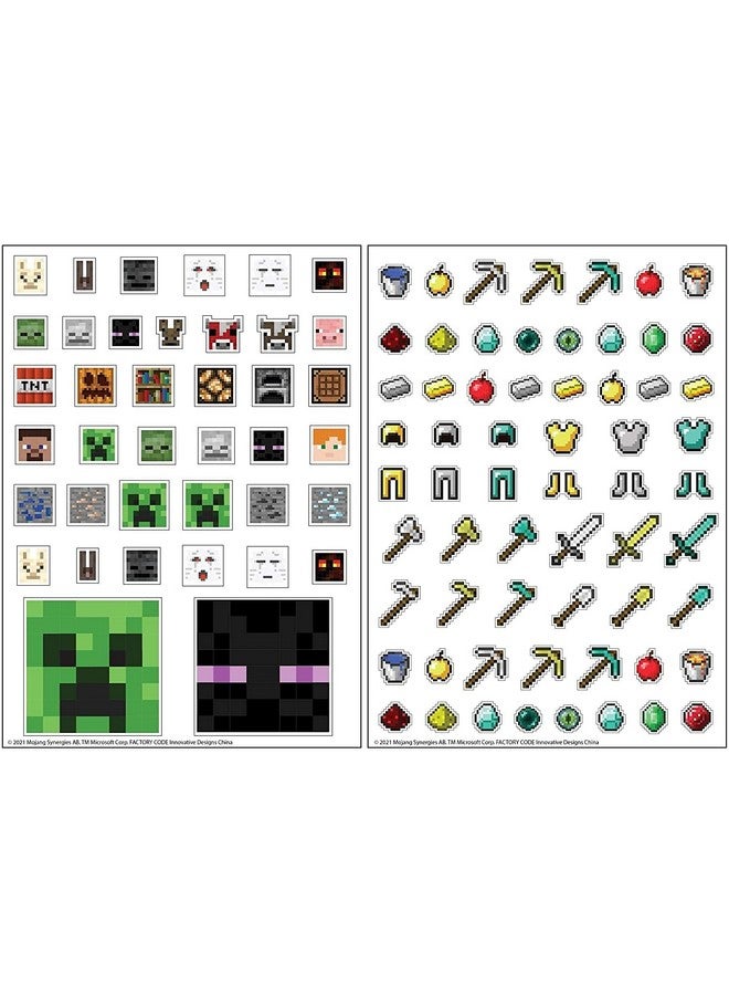 Innovative Designs Minecraft Kids Coloring Art Set | Stickers & Stampers - Image 4
