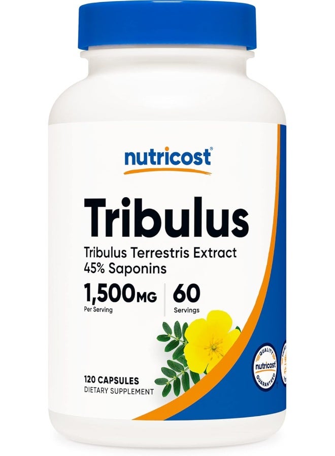 Nutricost كبسولات مستخلص تريبولوس تيرستريس من نوتريكوست (750 ملغ، 120 قطعة) - Image 1
