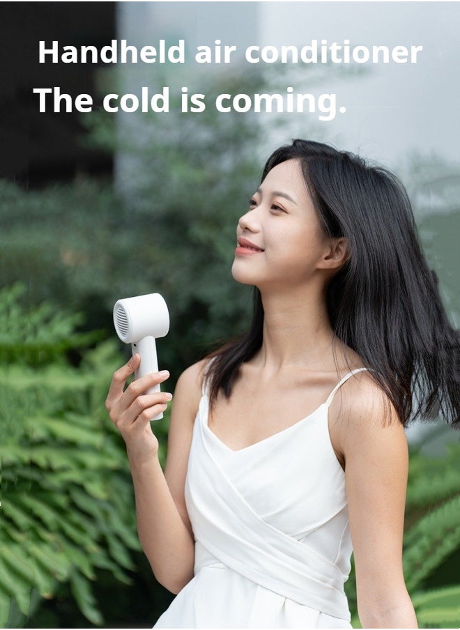 New digital display high-speed fan portable outdoor handheld turbine small fan household high wind USB charging handheld small fan