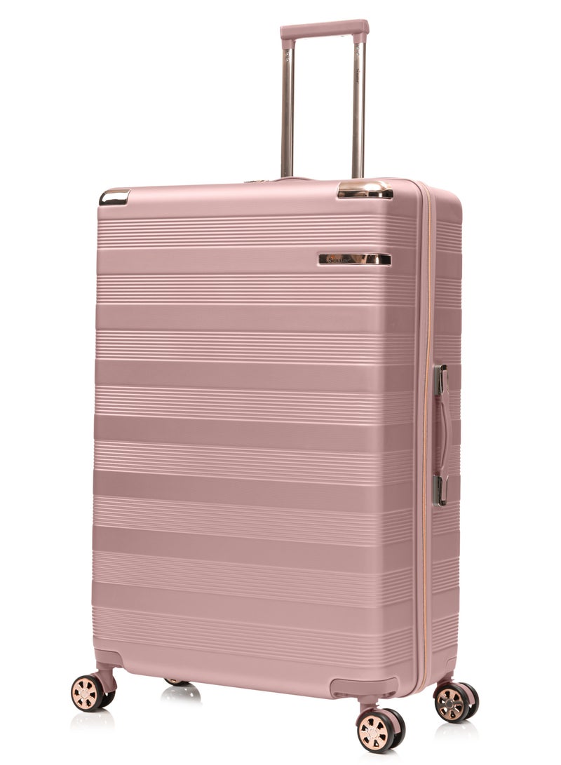 SENATOR Hard Case Luggage Trolley for Unisex ABS Lightweight Travel Bag 4 Double Wheeled Suitcase with Built In TSA Type lock A5125 Rose Gold - Image 1