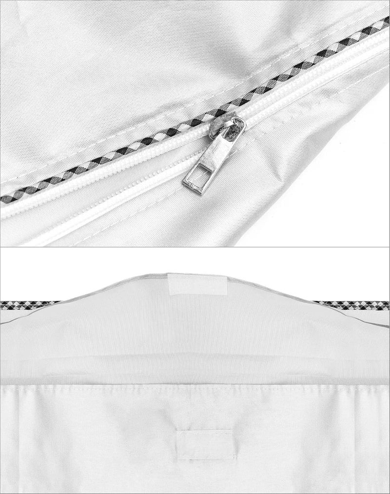 QWORK Washer and Dryer Covers, Heavy Duty Waterproof Washing Machine Cover for Most Top Load or Front Load Machine, Dustproof, All Weather Protection, 29" W x 28" D x 43" H - Image 4