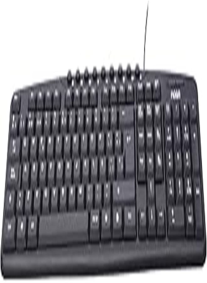 Generic - Generic NOGA 78005 USB Multimedia Keyboard With Ergonomic Design And Quality Membrance Key Switch For Computer - Black - Image 1