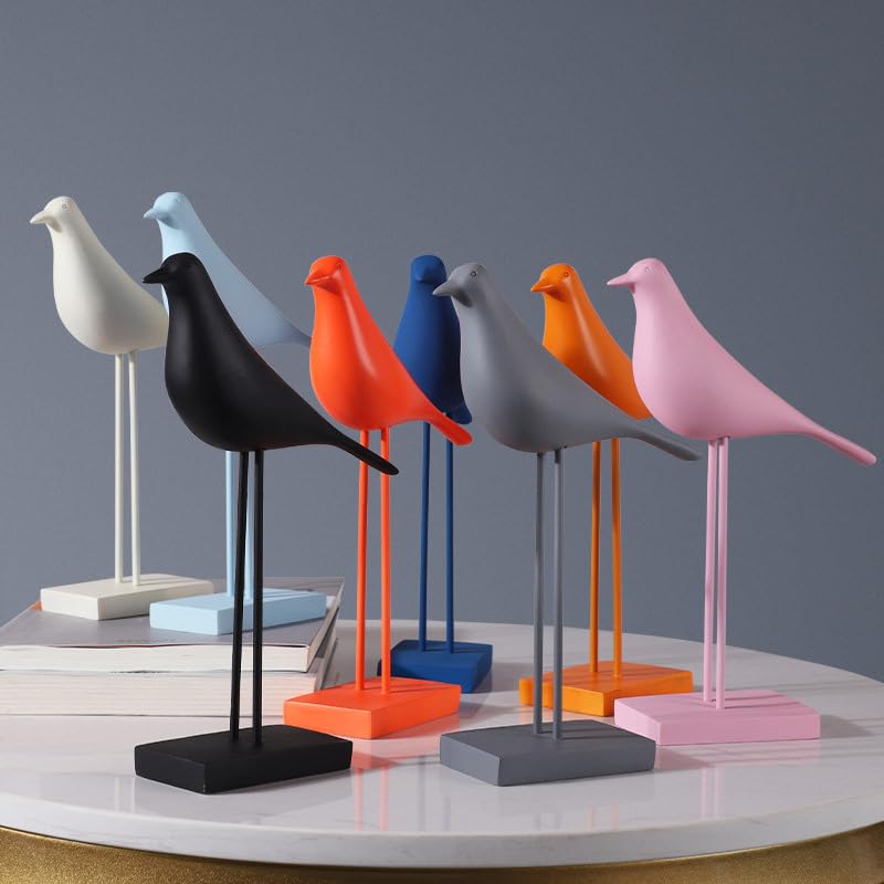 Aatwik Aatwik Resin Bird for Home Decor and Gifting Orange - Image 3