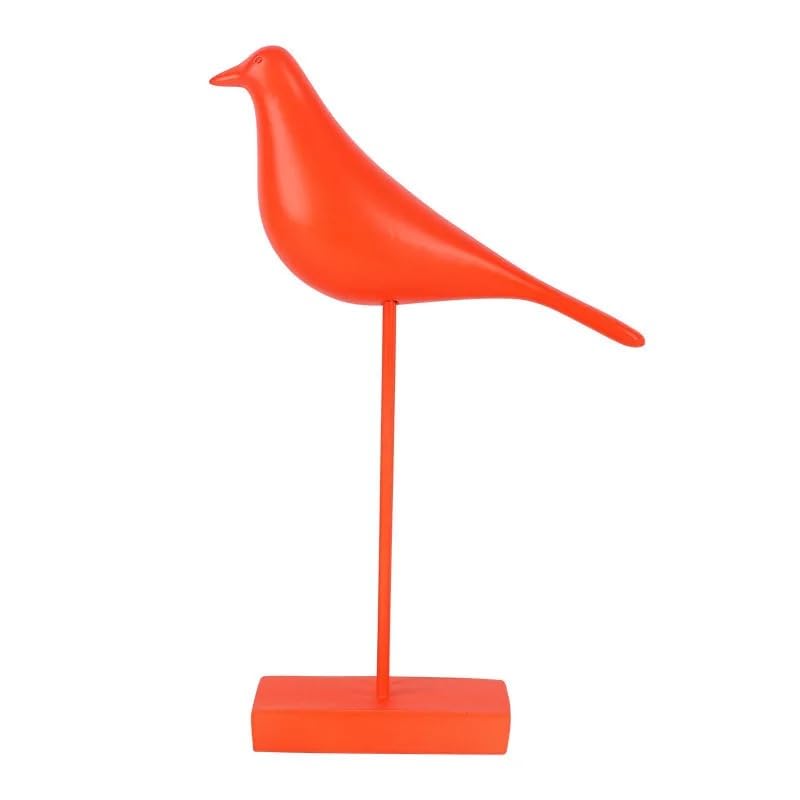 Aatwik Aatwik Resin Bird for Home Decor and Gifting Orange - Image 1