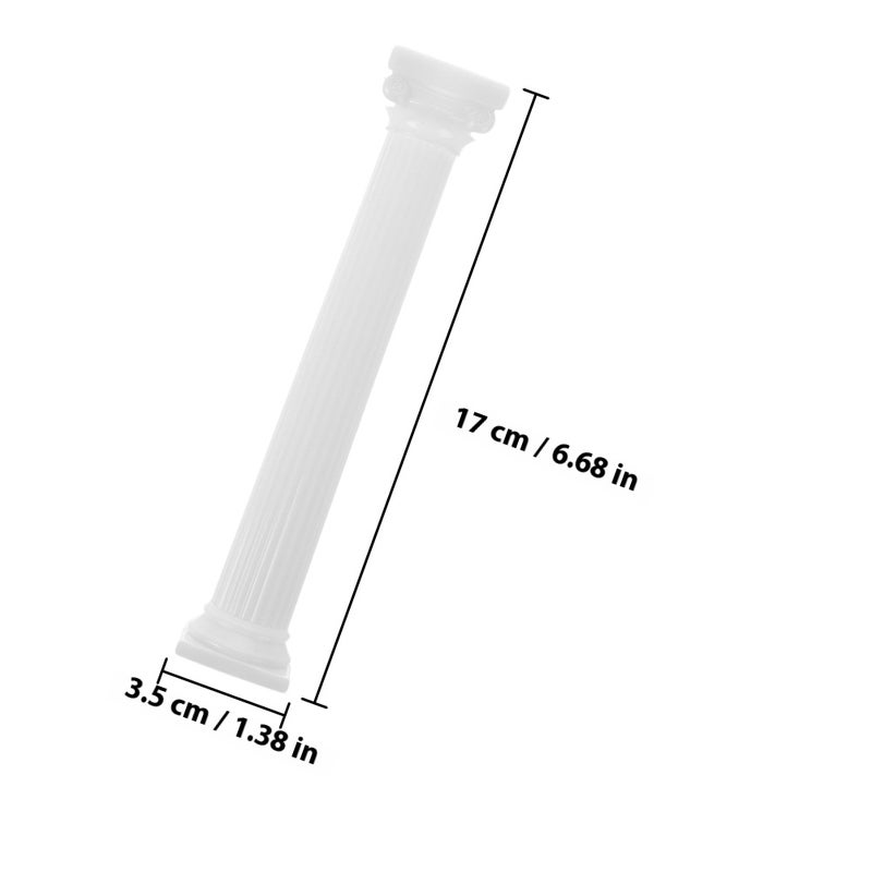 4 Pcs Roman Column Cake Tiered Stand Fondant Tier Separator Support Stand Wedding Cake Decoration Support Tool For Wedding Birthday Party 17cm - Image 2