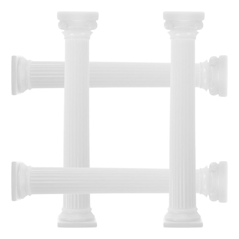 4 Pcs Roman Column Cake Tiered Stand Fondant Tier Separator Support Stand Wedding Cake Decoration Support Tool For Wedding Birthday Party 17cm - Image 5