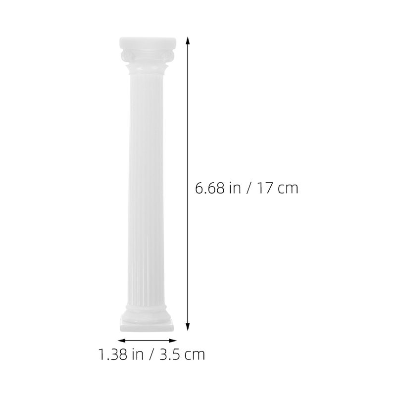 4 Pcs Roman Column Cake Tiered Stand Fondant Tier Separator Support Stand Wedding Cake Decoration Support Tool For Wedding Birthday Party 17cm - Image 4