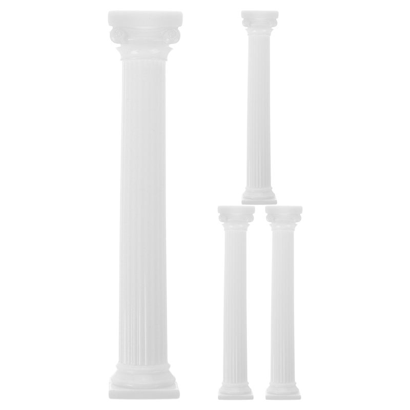 4 Pcs Roman Column Cake Tiered Stand Fondant Tier Separator Support Stand Wedding Cake Decoration Support Tool For Wedding Birthday Party 17cm - Image 1