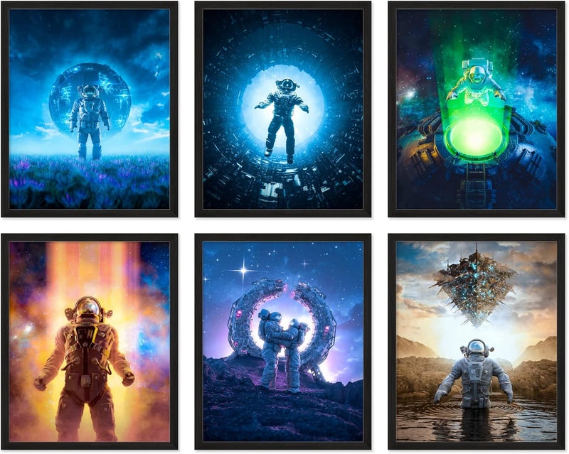 Insire Space Posters for Boys Room, Outer Space Posters for Kids, Galaxy Bulletin Board Decorations, Galaxy Classroom Decorations, Space Educational Poster - Unframed (8x10”) - Image 1