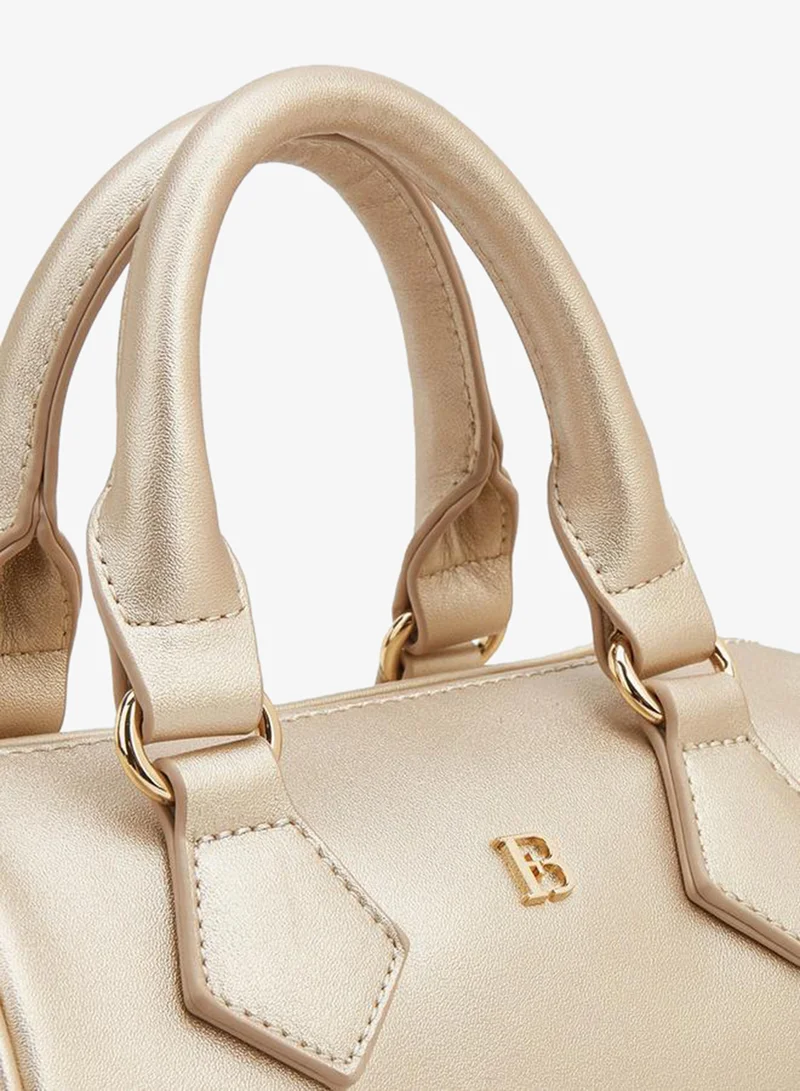 Flora Bella By Shoexpress Gold Solid Crossbody Bag with Detachable Strap Ramadan Collection for Women | Best Price UAE