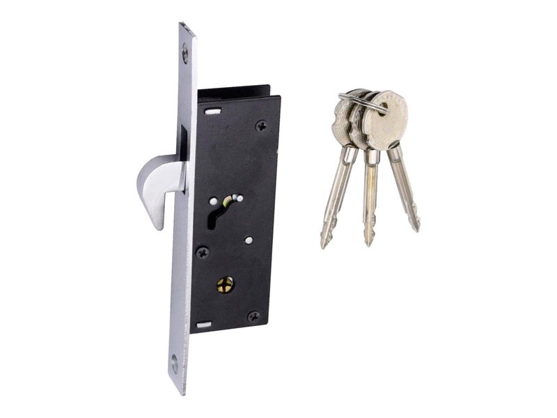 RAB Sliding Locks MS (Iron) for Doors with Security Locking Mechanism and Safety Purpose(Code:- Lock Sliding 4ever, Keys:- 2 Ultra Star Keys) (Pack of:- 2 pcs Lock) - Image 3
