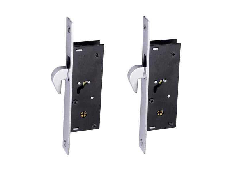 RAB Sliding Locks MS (Iron) for Doors with Security Locking Mechanism and Safety Purpose(Code:- Lock Sliding 4ever, Keys:- 2 Ultra Star Keys) (Pack of:- 2 pcs Lock) - Image 1
