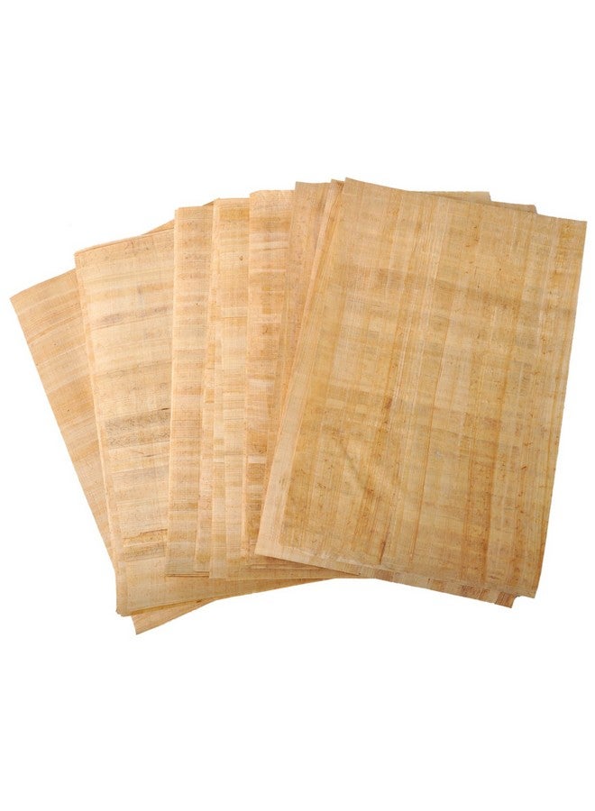 كرافتس أوف إيجبت مجموعة 10 ورق بردي مصري مقاس 12 × 16 بوصة (30 × 40 سم) أوراق البردي القديمة من ورق البردي لمشروع فني وسجلات القصاصات وتاريخ المدرسة، ورق تمرير مثالي للمساعدة التعليمية من Craftsofegypt