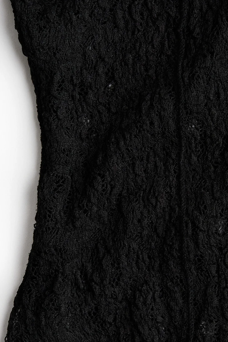 H&M Lace-look jersey top