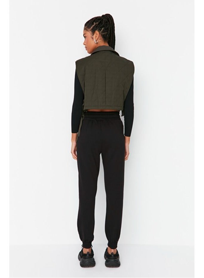 trendyol Black Basic Jogger Thick Polar Fleece Knitted Sweatpants - Image 3