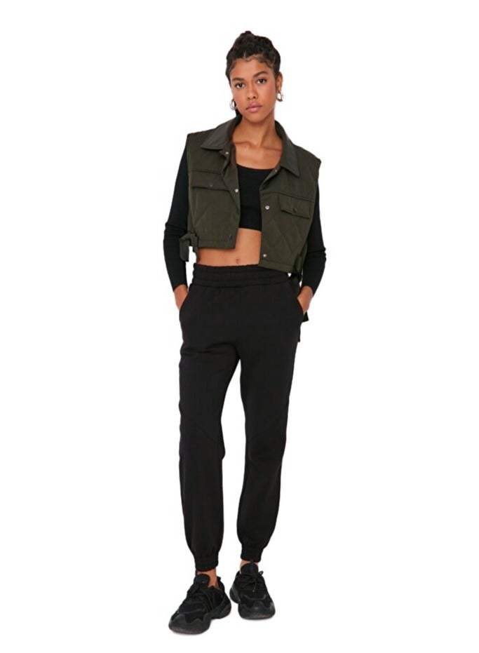 trendyol Black Basic Jogger Thick Polar Fleece Knitted Sweatpants - Image 1