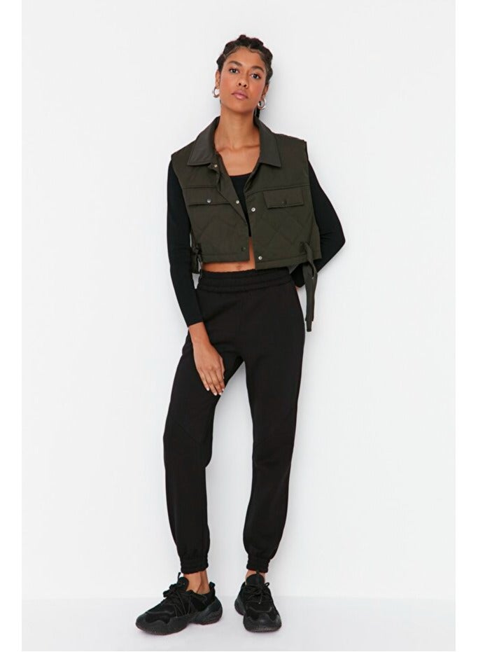 trendyol Black Basic Jogger Thick Polar Fleece Knitted Sweatpants - Image 2