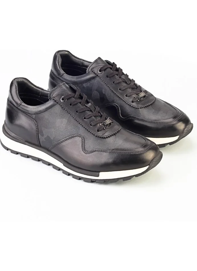 كاباني Genuine Leather Khaki Lace-up Men's Sports Shoes