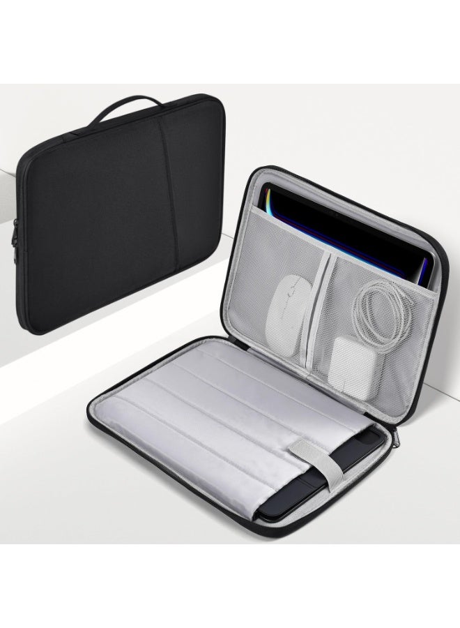TWEGGON Laptop Sleeve Case 13" Shockproof Handle Bag Cover with Accessory Storage Pockets Compatible with MacBook Surface Lenovo Dell HP - Image 1
