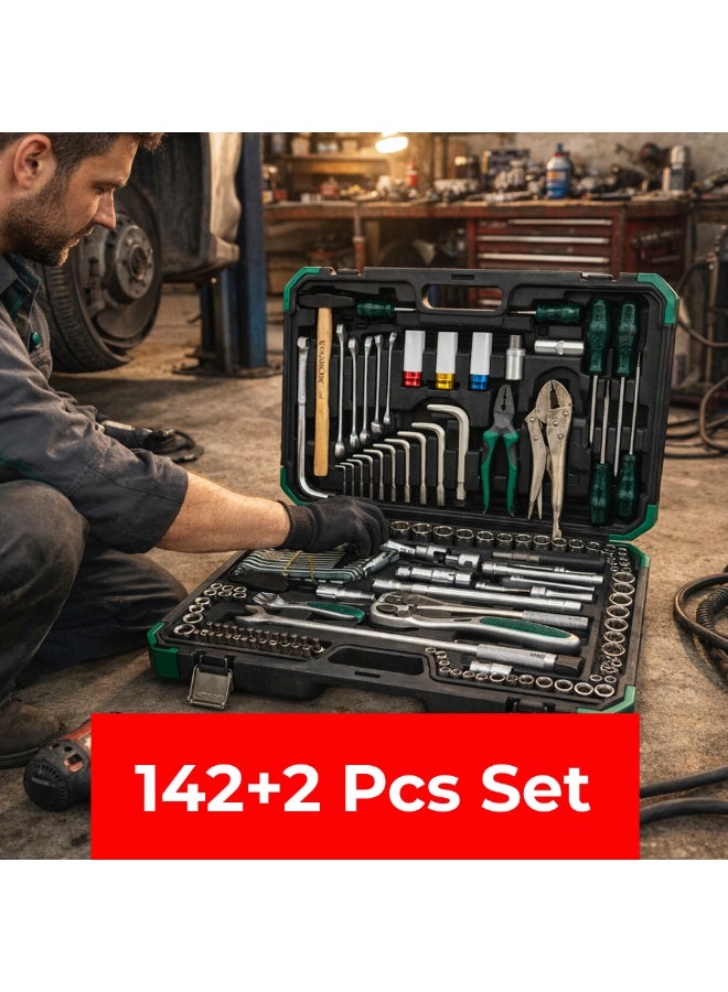 Manful Precision 142 Pcs Ratcheting Screwdriver & Socket Bit Set – Repair Tool Kit with Magnetic Driver, Multi-Tool Screwdriver Tool Set with Box Alloy Steel Small Electric - Image 2