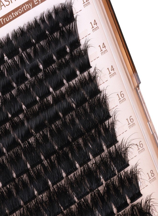 Geeneiya 200D Lash Clusters Kit Thick Lash Extension Kit 10-20mm Wispy Cluster Eyelash Extensions Individual Eyelashes Kit with Lash Bond and Seal DIY Lashes Applicator for Beginners - Image 4