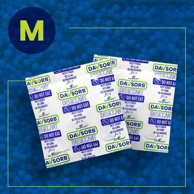 CILICAnT DAVSORB Dehumidifier Room Moisture Absorber Sachet for Home, Cars, Electronic items, Wardrobe & Shoe Racks | Fights Excess Moisture & Prevents Mould & Fungus; 50gm-pack of 5, White (Medium) - Image 3