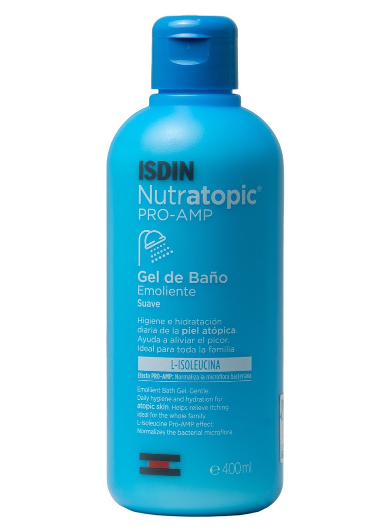 Isdin Nutratopic Pro Amp Emollient Bath Gel 400ml - Image 1