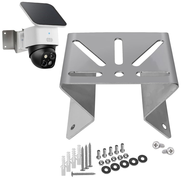 WiTi Stainless Steel Exterior Outside Wall Corner Mount for PTZ CameraSolid Holder Bracket for a Wider View Angle 270 Installing CCTV Surveillance Camera System Adapter Small Size - Image 2