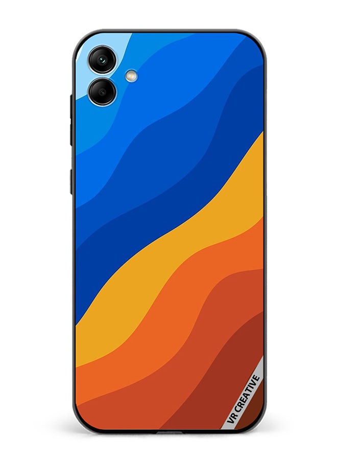 VR CREATIVE Protective Case Cover For Samsung Galaxy A04 Waves Design Multicolour - Image 1