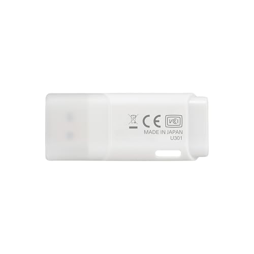 KIOXIA TransMemory U301 128GB USB 3.2 Gen 1 Flash Drive - High-Speed, Compact, Portable Storage Solution with 5-Year Warranty (White) - Image 2