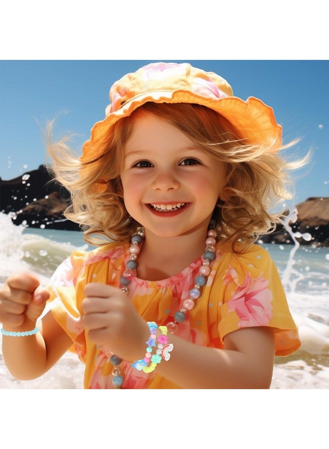 بينك شيب أساور للبنات مجوهرات: 36 قطعة من أساور الفتيات الصغيرة الزرقاء، أساور أطفال لطيفة للفتيات من سن 2 3 4 5 6 7 سنوات - أساور أميرات للفتيات المراهقات - هدية مجوهرات للعب - Image 3