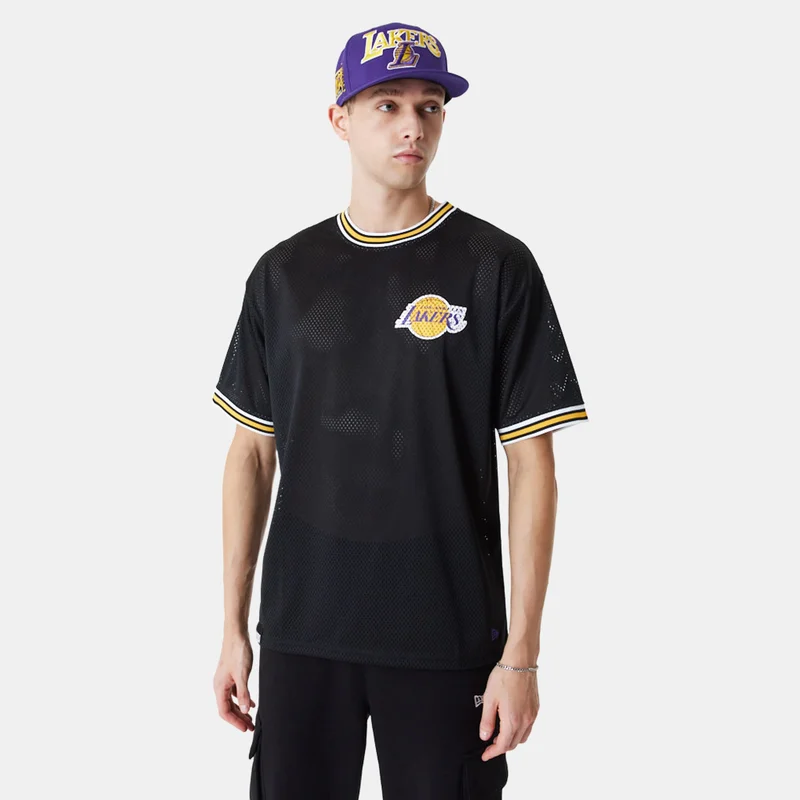 NEW ERA Men's Los Angeles Lakers NBA Mesh T-Shirt