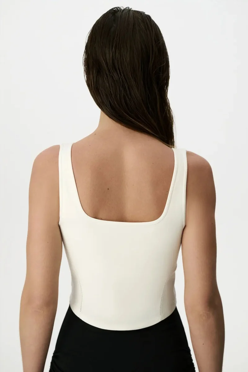 Penti PENTI Seamless Square Neck Corset Detail Top