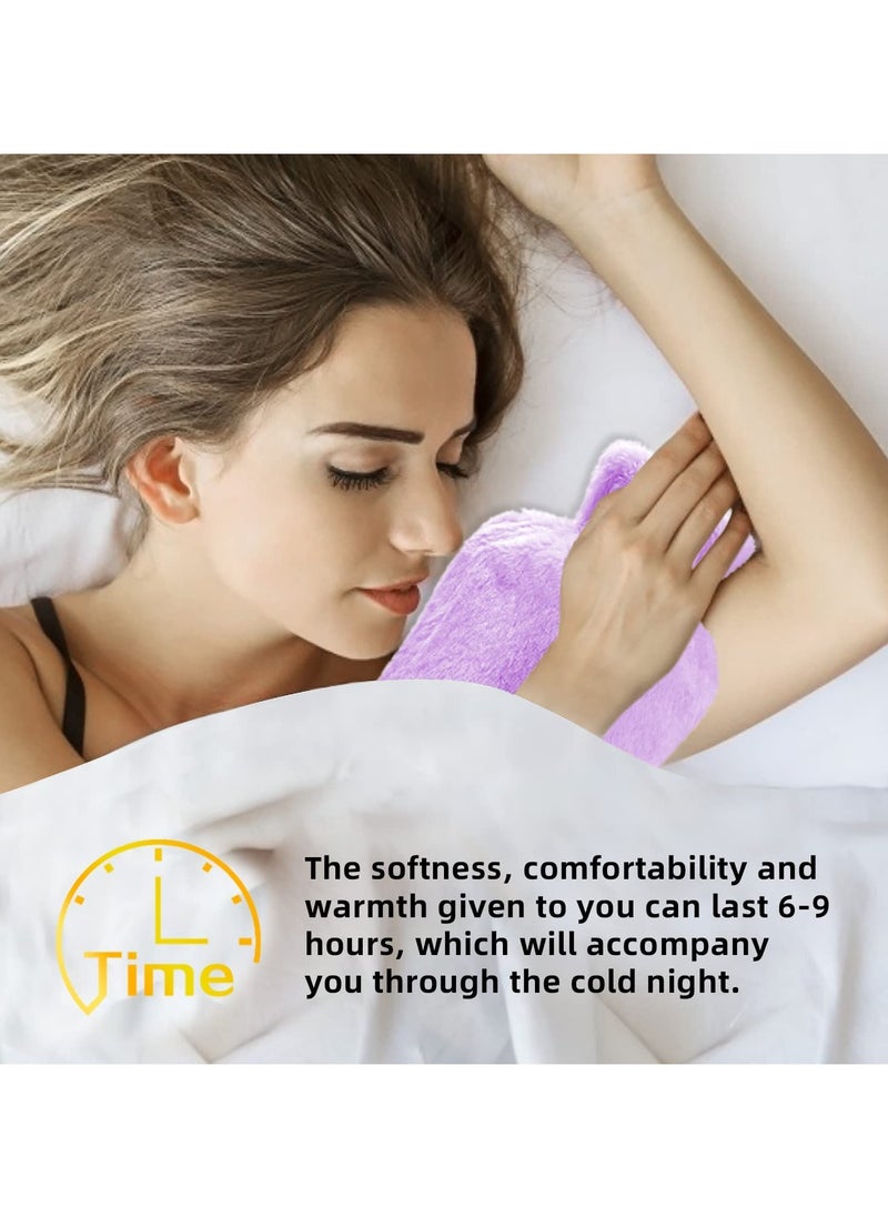 MARK STORE Hot Water Bottle with Soft Cover 2 Liter, Classic Rubber Hot Water Bag for Cramps, Neck, Shoulders Pain Relief, Hot Cold Pack for Hot and Cold Therapy and Feet Warmer  - Image 4