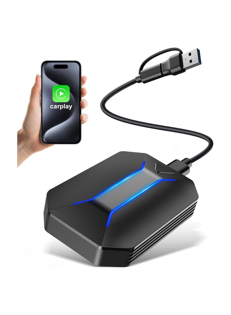 SYOSI Wireless Carplay Adapter, Fit for Apple Carplay Wireless Adapter, Convert Wired to Wireless, Plug & Play Auto Connect, Fast Easy Use Fit for Factory Wired Carplay Cars & iOS 10+, Online Update - Image 1