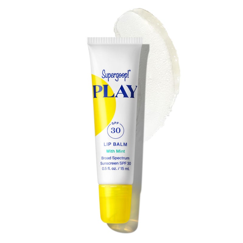 Supergoop! PLAY Lip Balm SPF 30 with Mint, 0.5 fl oz - Broad Spectrum SPF Lip Balm with Hydrating Honey, Shea Butter & Sunflower Seed Oil - Clean Ingredients - Great for Active Days - Image 1