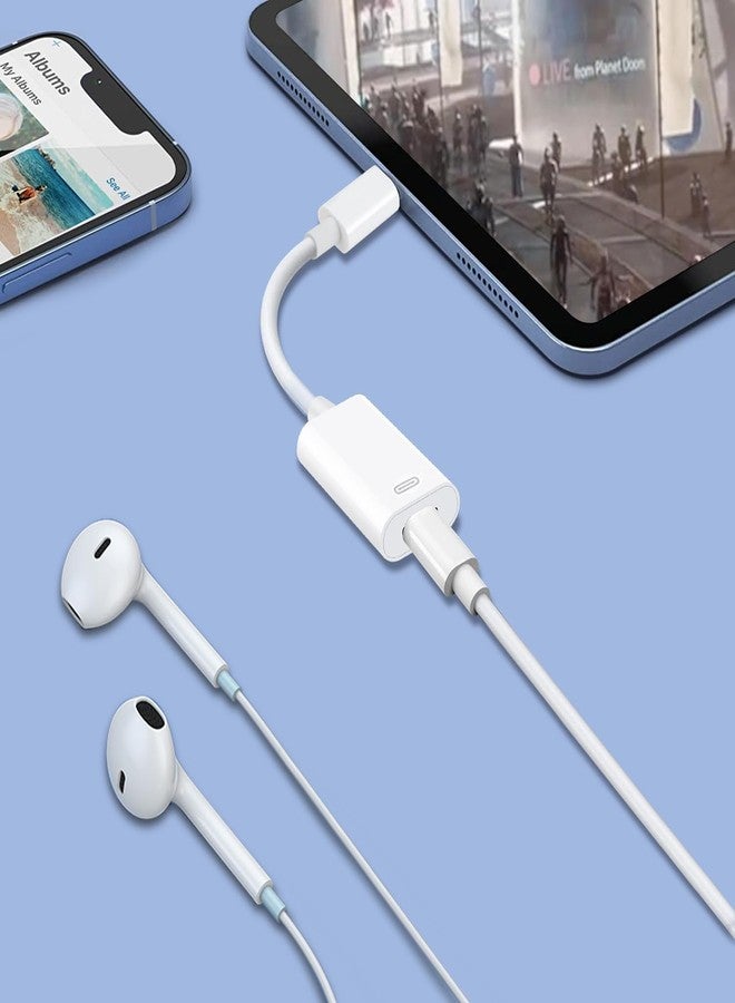 Mxcudu USB C to Lightning Audio Adapter, USB Type C Male to Female Lightning Earphone Audio Adapter Compatible with iPhone 16/16 Pro Max/15/15Pro, iPad Pro, iPad Air 6/5/4, MacBook, Galaxy S24(Audio Only) - Image 4
