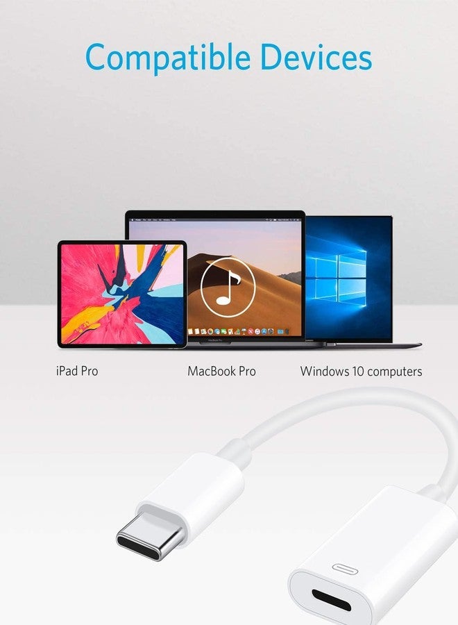 Mxcudu USB C to Lightning Audio Adapter, USB Type C Male to Female Lightning Earphone Audio Adapter Compatible with iPhone 16/16 Pro Max/15/15Pro, iPad Pro, iPad Air 6/5/4, MacBook, Galaxy S24(Audio Only) - Image 5