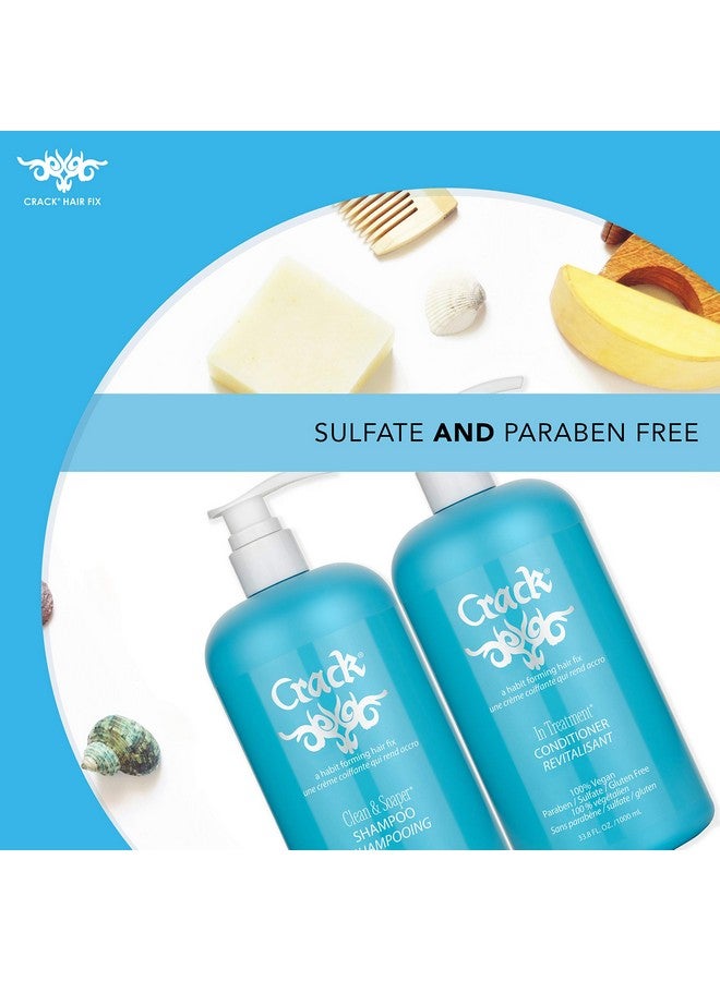 Crack Hair Fix Crack Clean & Soaper Shampoo & In Treatment Conditioner 33.8 Oz Pump Included - Image 5