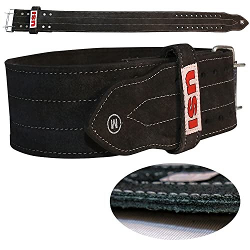 USI UNIVERSAL Weight Lifting Belt, 790PL 6mm Thick, 4" Wide Power Lifting Belt for Men & Women Competition Workout Training Weight Back Support Belt, Leather Weight Gym Belt (Extra Large) - Image 1