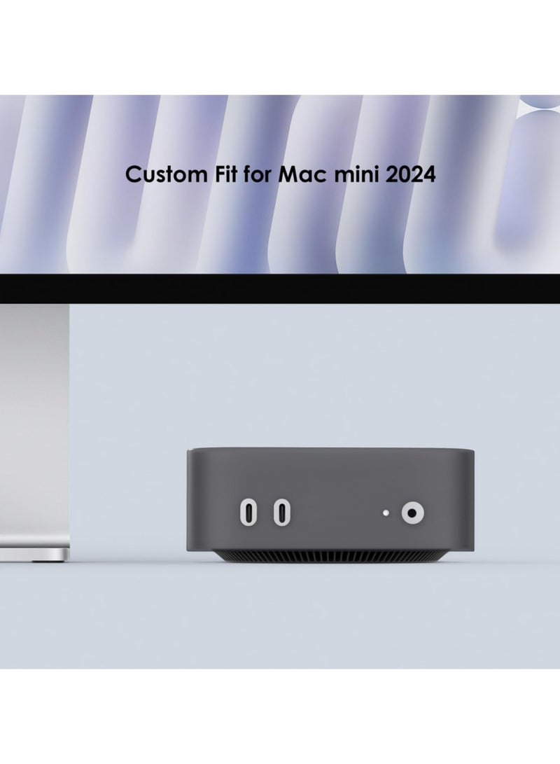 1pcs 2024 Mac Mini M4 Silicone Protective Case Full Cover Anti Fall Dustproof Shockproof Protective Cover for Apple Mac Mini M4 2024 Release - Image 3