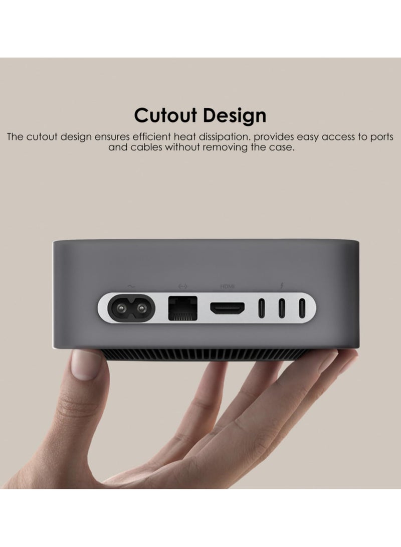 1pcs 2024 Mac Mini M4 Silicone Protective Case Full Cover Anti Fall Dustproof Shockproof Protective Cover for Apple Mac Mini M4 2024 Release - Image 5