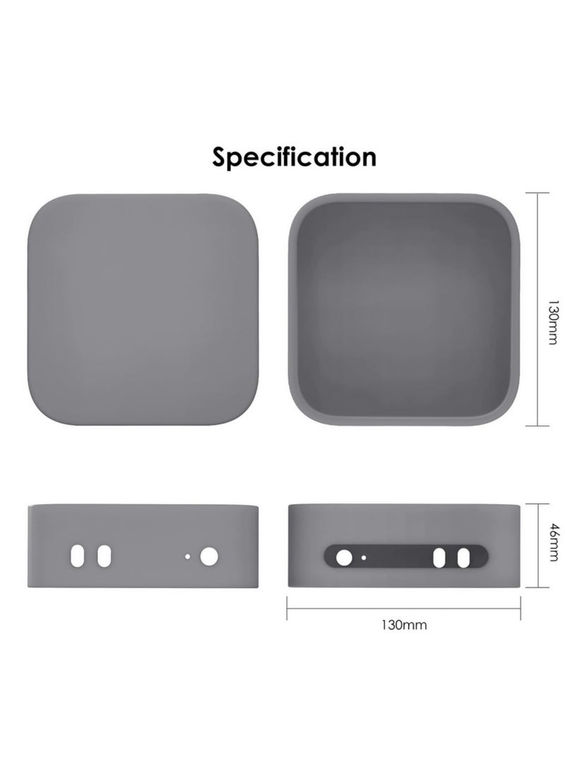 1pcs 2024 Mac Mini M4 Silicone Protective Case Full Cover Anti Fall Dustproof Shockproof Protective Cover for Apple Mac Mini M4 2024 Release - Image 4