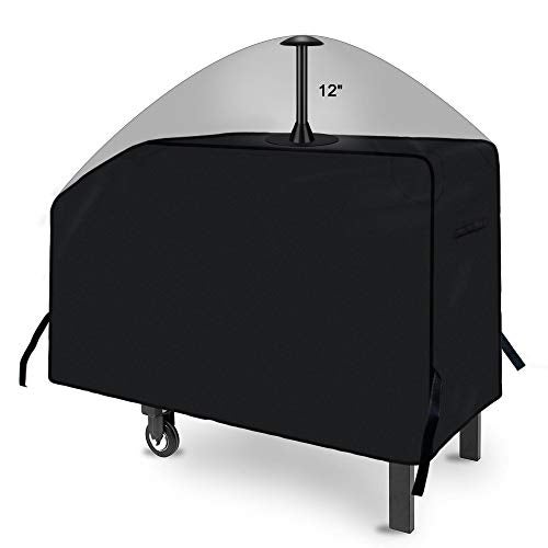 iCOVER 28 inch Griddle Cover for Blackstone, 600D Heavy Duty Waterproof Anti-UV Canvas Flat Top BBQ Covers for 28" Outdoor Cooking Gas Grill Griddles with One Side Shelf - Image 1